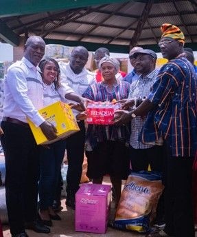 Genser Energy supports dam spillage victims with GH¢250,000 worth of relief items