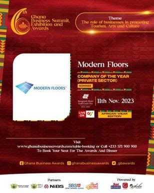 Modern Floors nominated for Company of the Year at Business Awards 2023