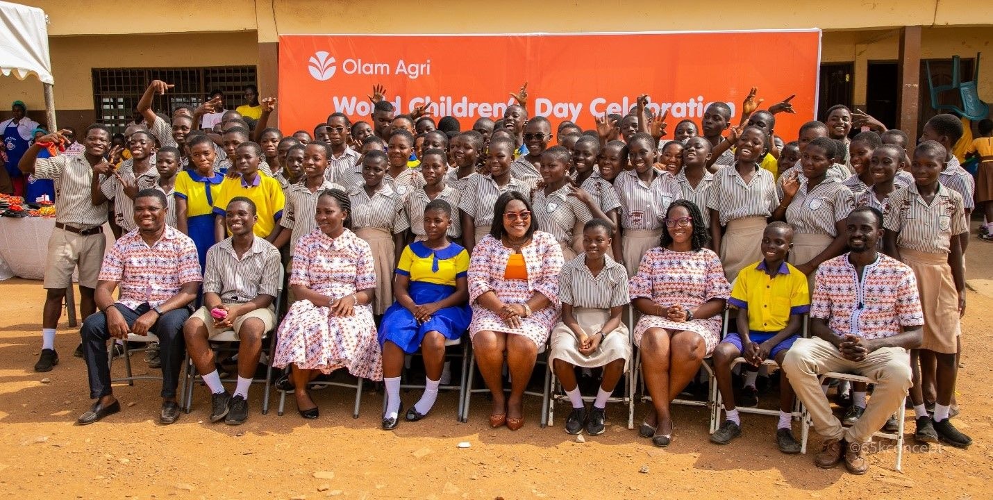 Olam Agri marks World Children’s Day with Kpone Katamanso schoolchildren