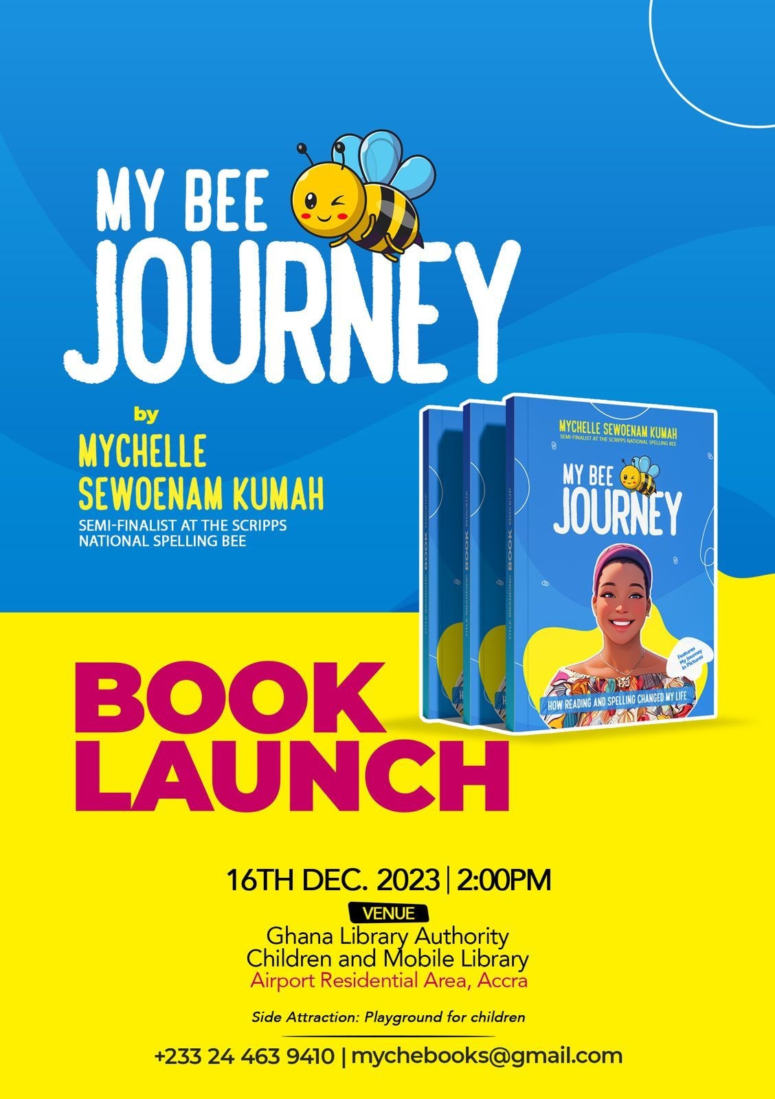 MY BEE JOURNEY book launch slated for Dec 16