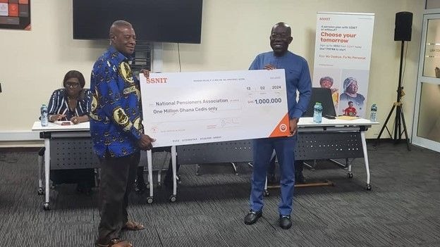 SSNIT donates GH¢1m for pensioners’ healthcare