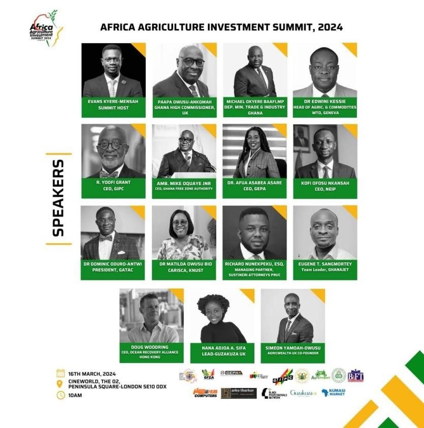 All is set for Africa Agriculture Investment summit in London