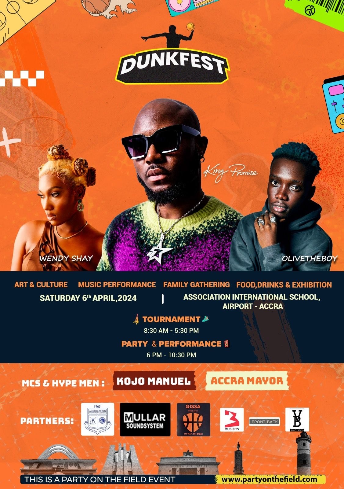 King Promise, Wendy Shay , Olive the Boy, Dance God, others to rock Dunkfest 2024