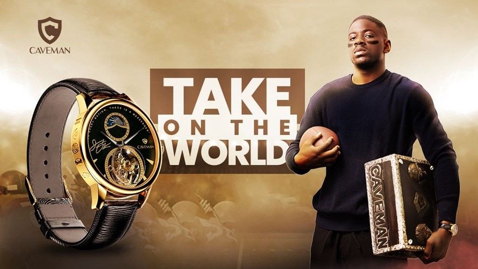 Caveman Watches launches global project with NFL giant Jeremiah
