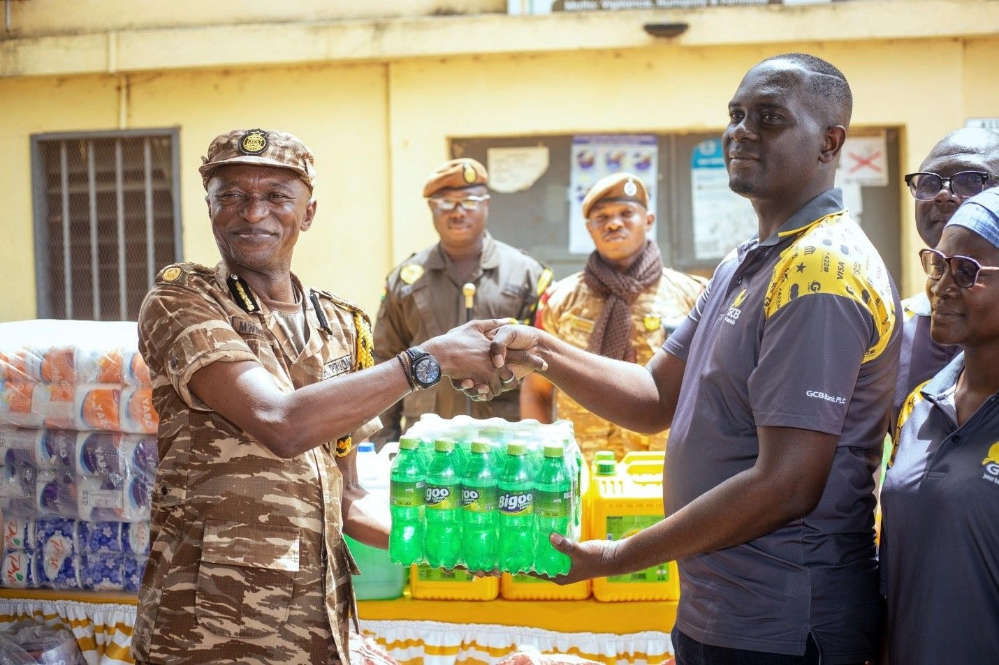 Staff of GCB Bank support Wa Prison