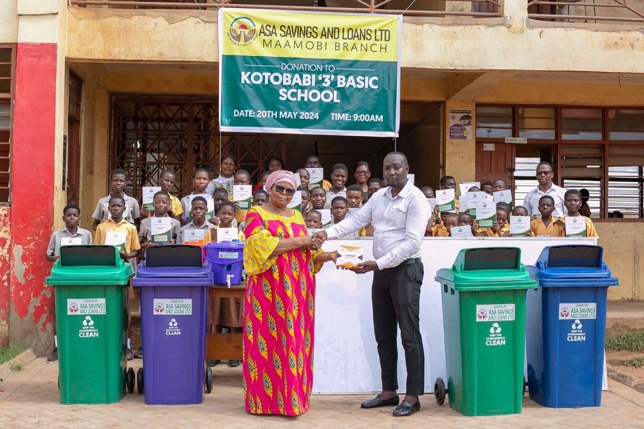 ASA Savings and Loans investing in sustainable future as it donates to Kotobabi 3 Basic School