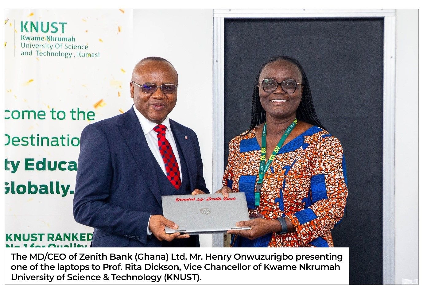 Zenith Bank donates laptops and computers to KNUST and Ho Technical University