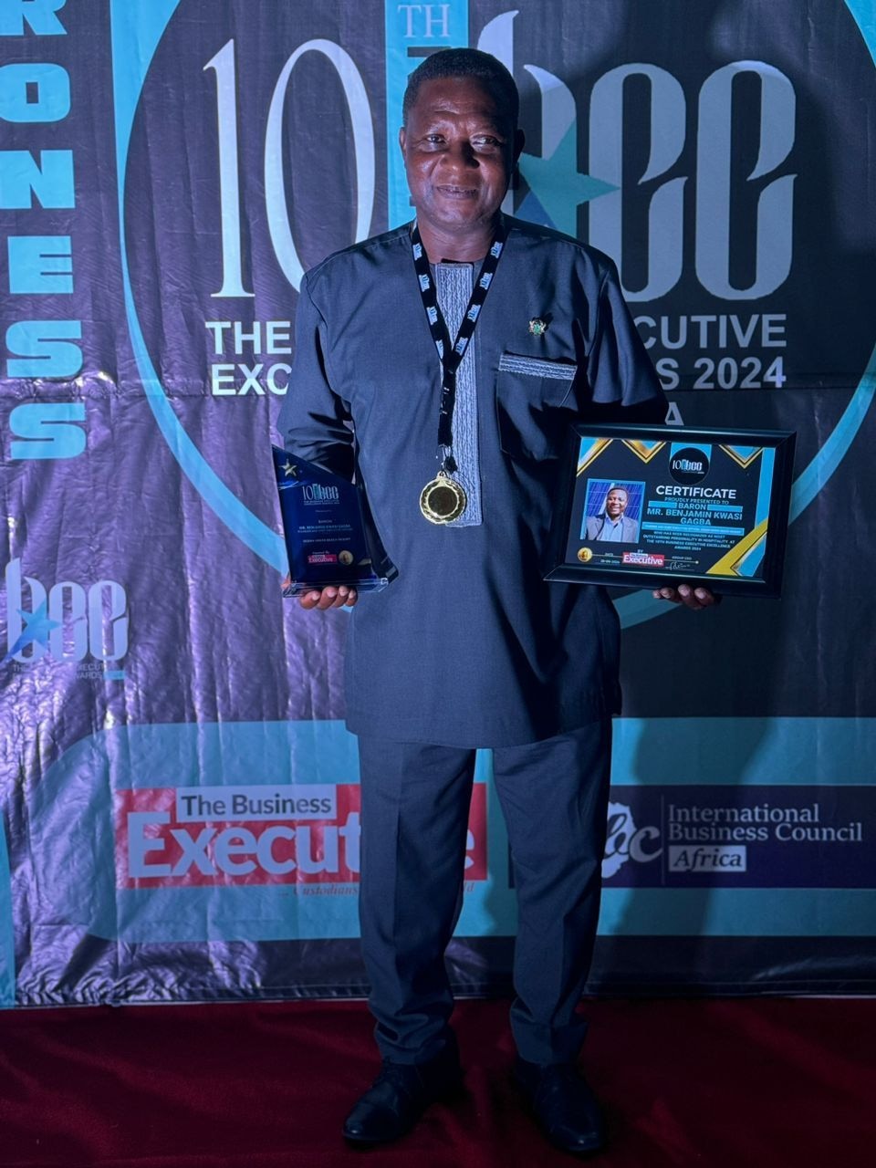 Ocean Green Beach Resort CEO is Ghana's Most Outstanding Personality in Hospitality