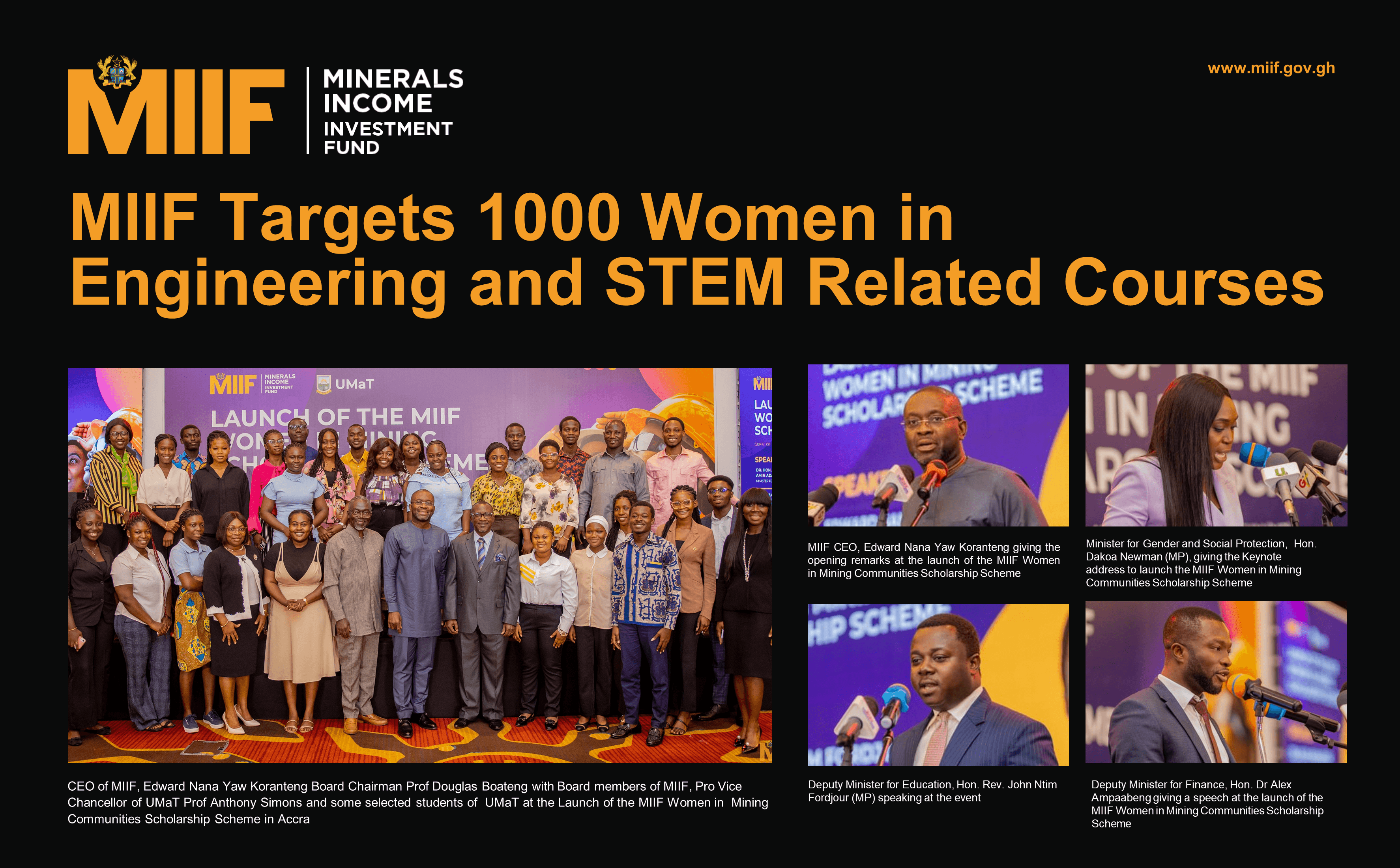 MIIF Targets 1000 Women in Engineering and STEM Related Courses with Mining Scholarships