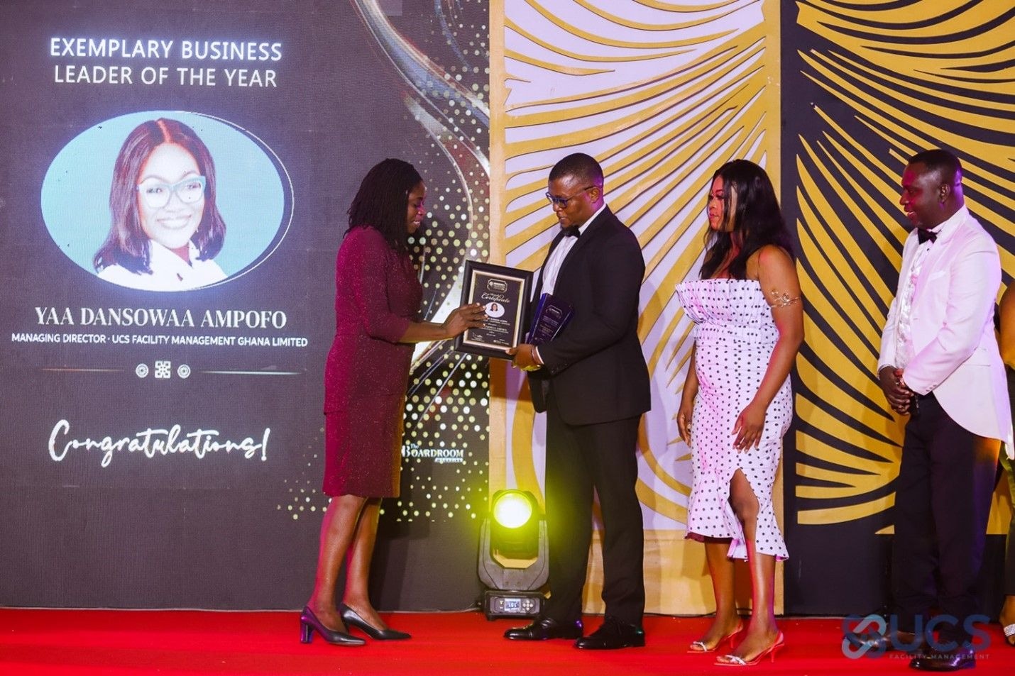 UCS Facility MD honoured at National Governance and Business Leadership awards