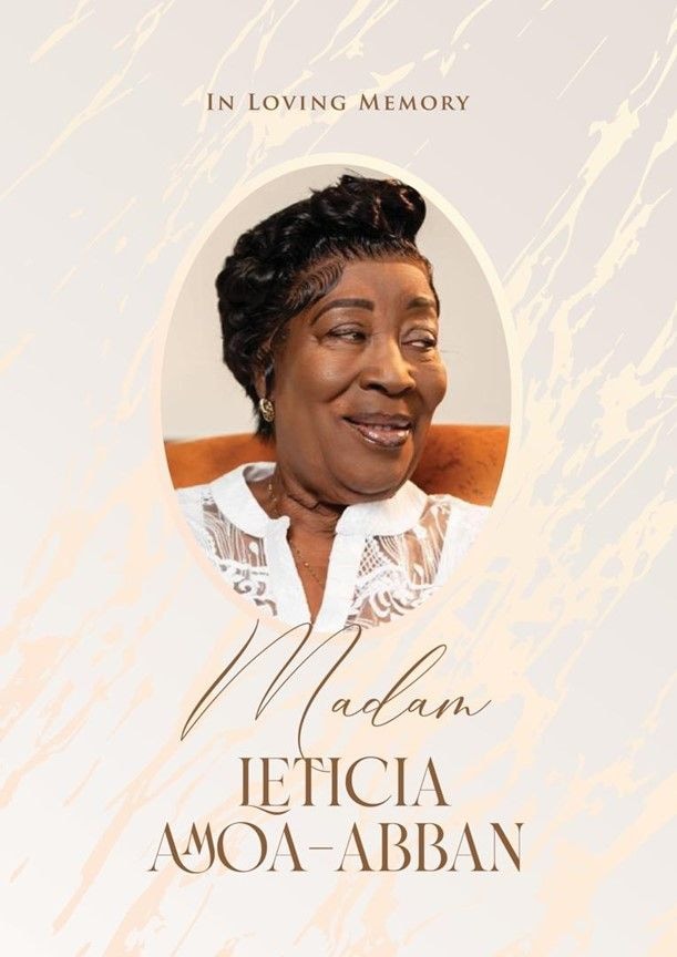 Businessman Kofi Amoa-Abban mourns the loss of his mother, Leticia Amoa-Abban