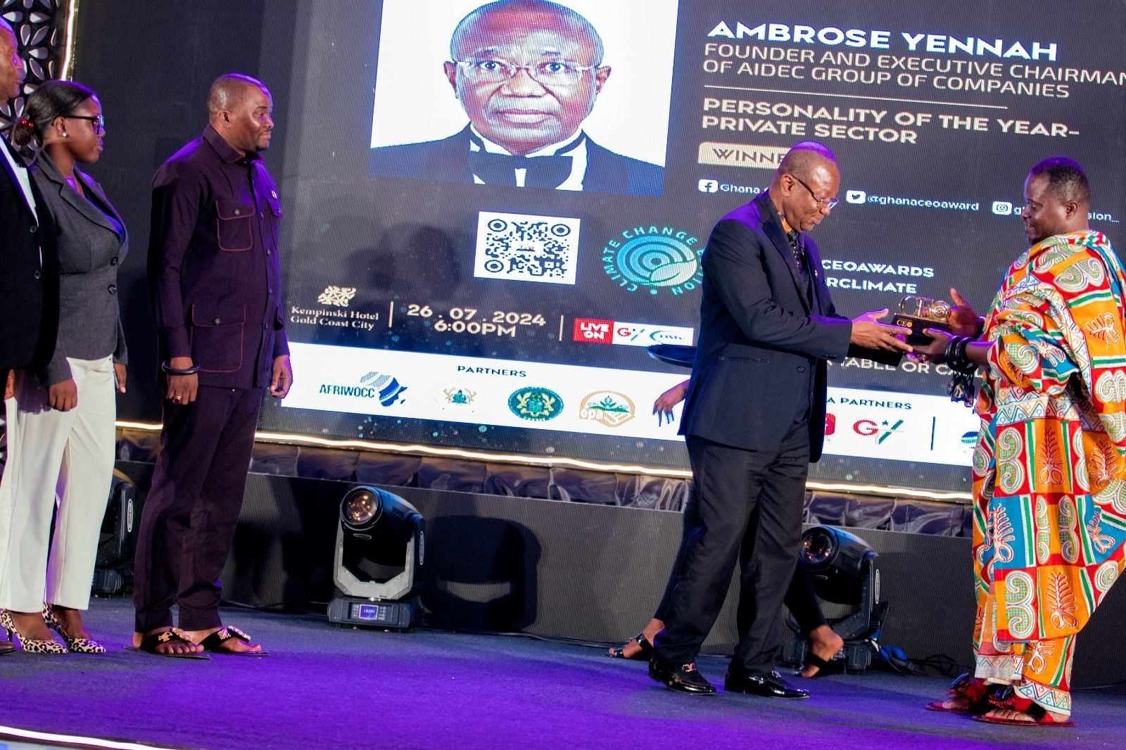AIDEC Chairman Ambrose Yennah awarded for visionary Leadership in Tech sector