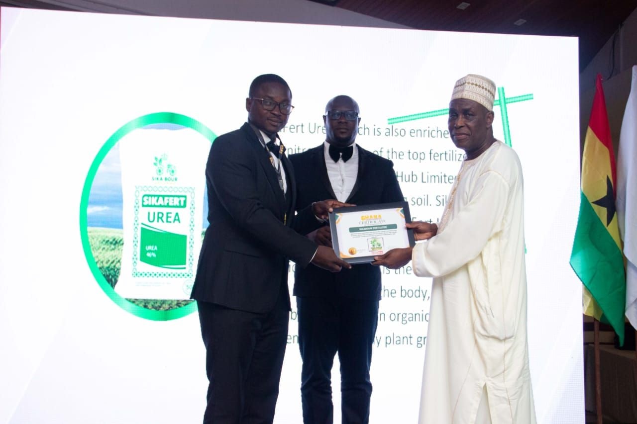 Sika Buor Fertilizer Hub wins Ghana's Most Outstanding Client-Satisfaction in Agro Trade and Technology Award