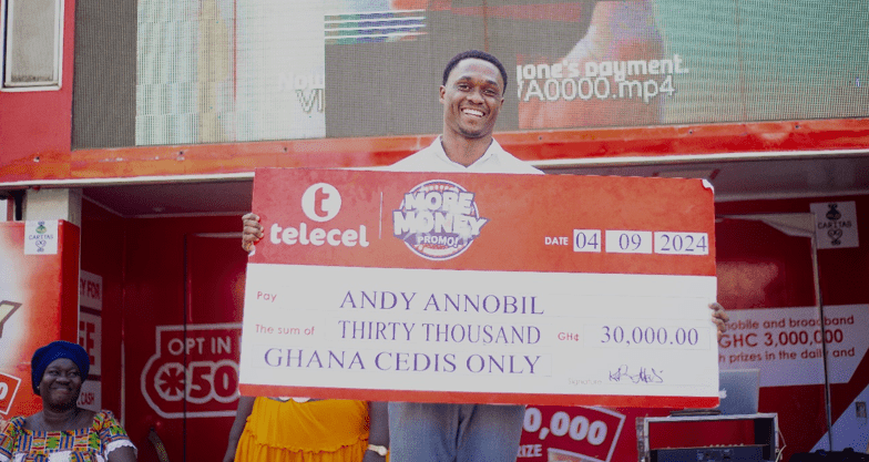 Telecel’s fibre broadband customer wins GH¢30,000 in ongoing More Money promo
