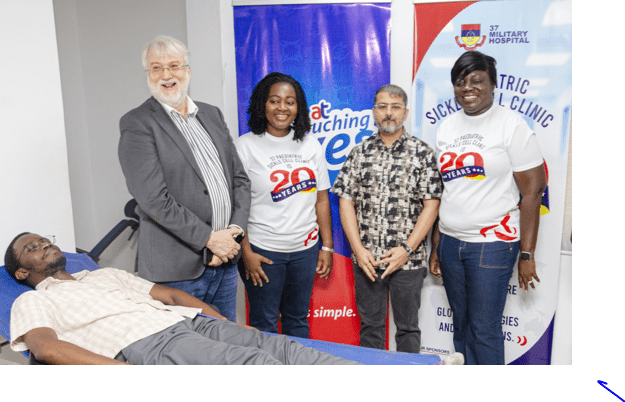 AT staff donates blood to Sickle Cell Pediatric Unit of 37 Military Hospital