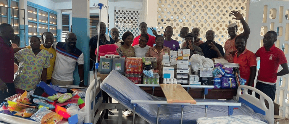 Commonwealth Hall’s Sons of Bachus supports Pantang Hospital