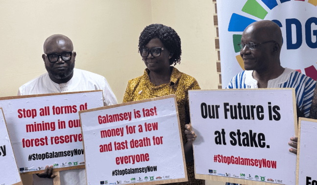 CSOs Platform on SDGs support Organized Labour galamsey strike action