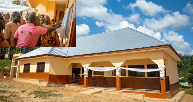 Chirano Sefwiman Foundation inuagurates KG blocks at Paboase and Aboduabo