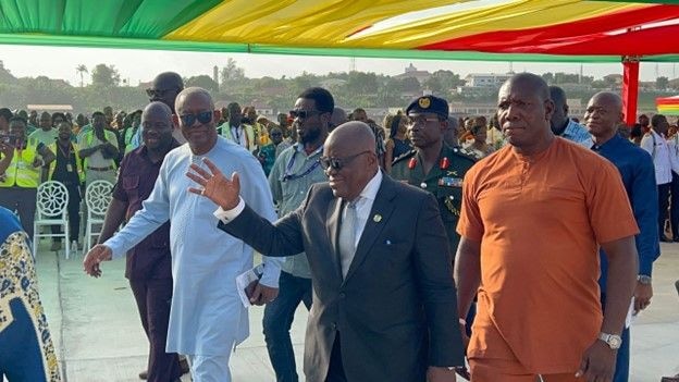 President opens modern Oil & Gas Terminal at Port of Takoradi
