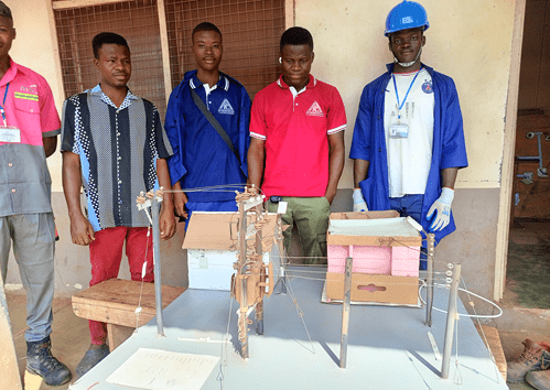 Tamale Technical Institute students develop transformer and distribution system