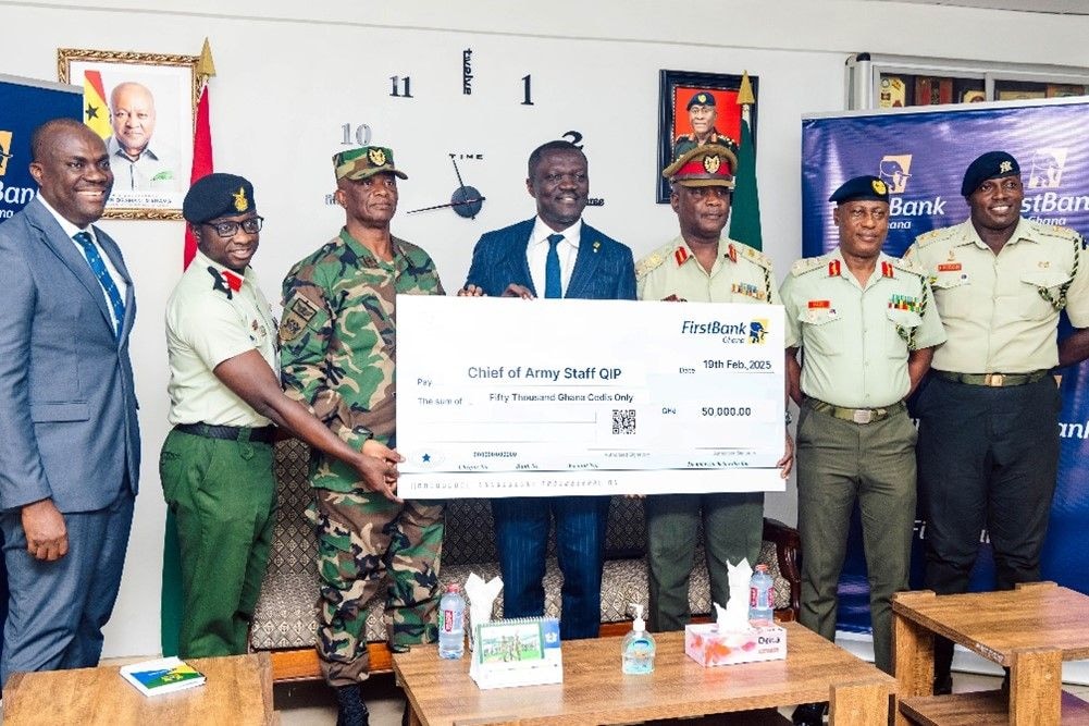 First Bank supports Quick Impact Project to provide accommodation for young soldiers