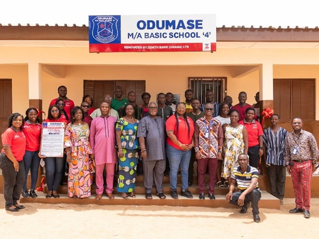 Investing in the Future and Education: Zenith Bank refurbishes six-classroom block and 4-unit toilet facility for Odumase M/A Basic School ‘4’