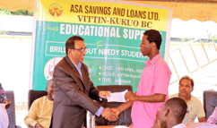 ASA Savings and Loans support 25 needy students in Tamale