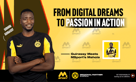 MSport's MShola meets Serhou Guirassy: From digital dreams to passion in action