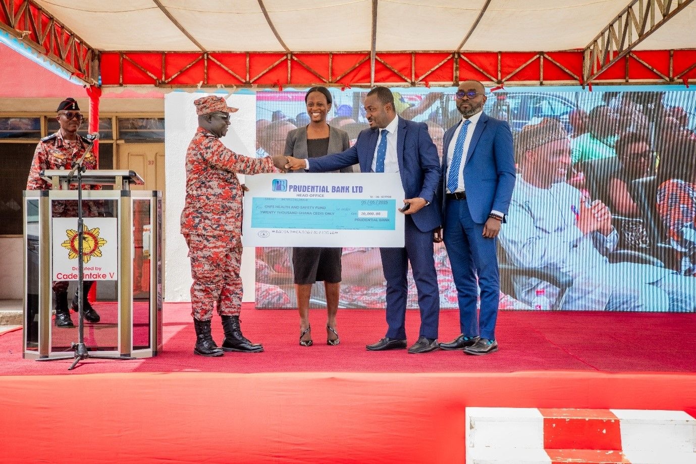 Prudential Bank supports GNFS’ Health and Safety Fund