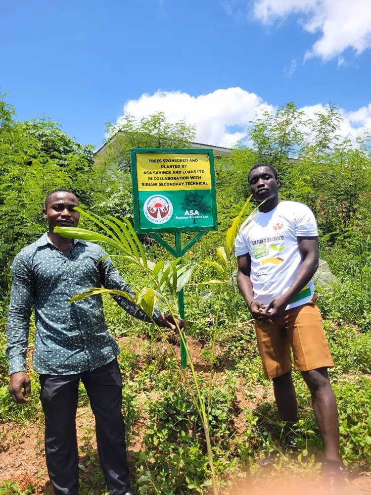ASA Savings and Loans collaborates with Bibiani Sectech to plant over 500 trees
