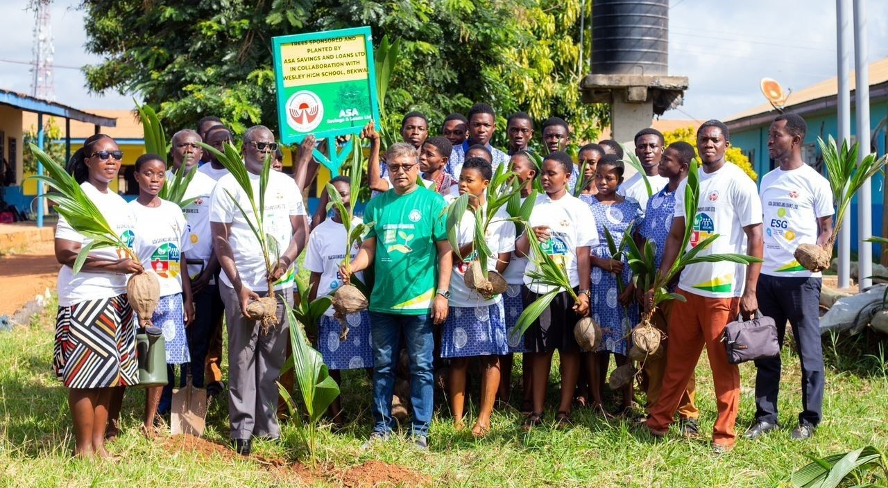 ASA commits to environmental sustainability with tree planting exercise at Wesley High School, Bekwai