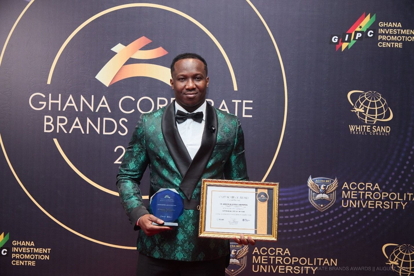 Dr. Emmanuel Amankwa Named 'Outstanding CEO of the Year' at Corporate Brands Awards 2025