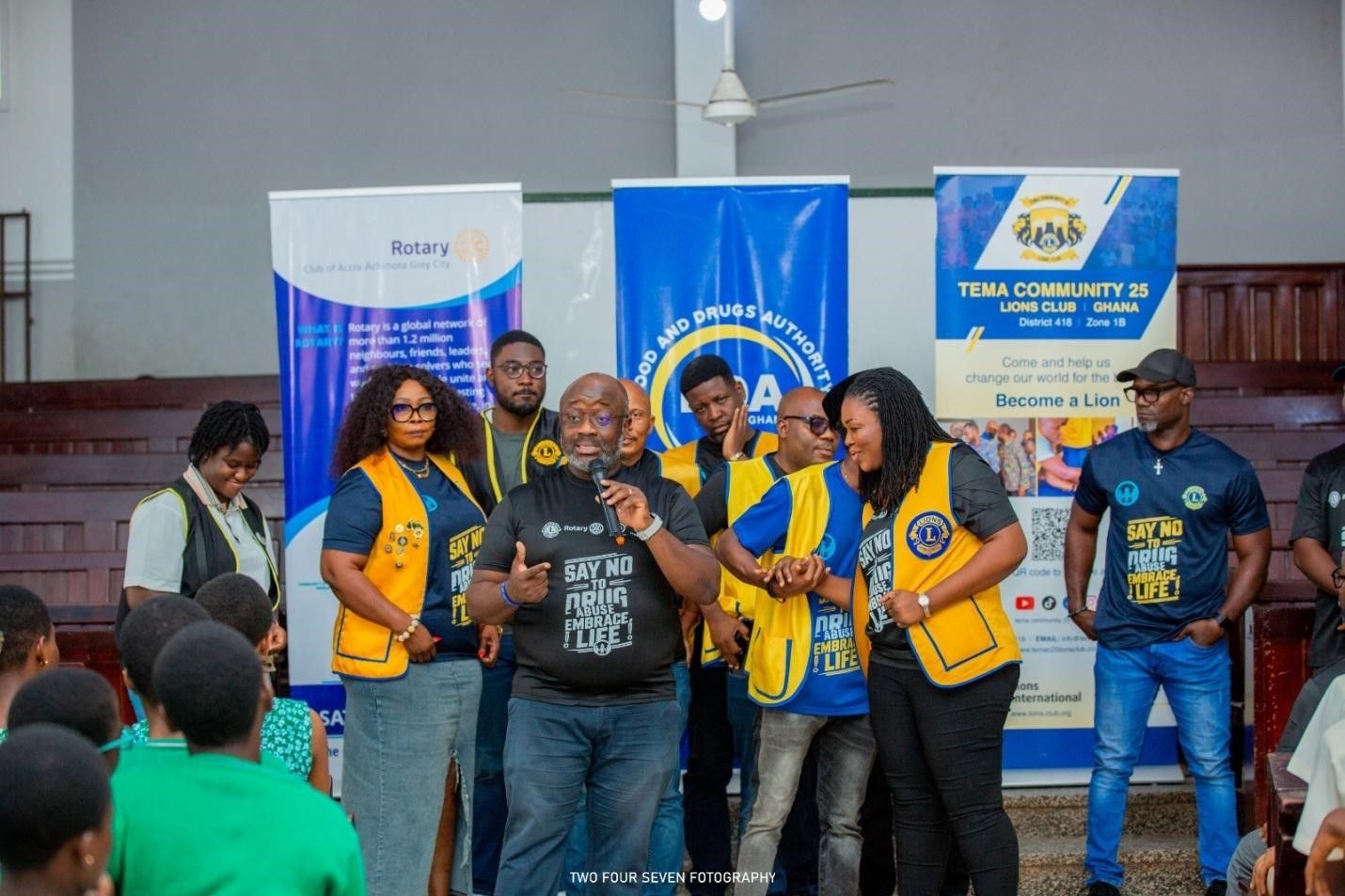 Lions, Rotary clubs educate Achimota students on dangers of drug abuse