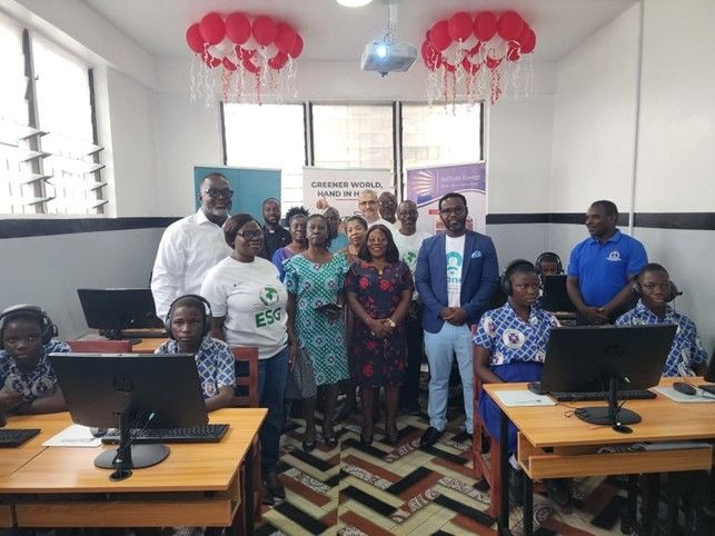 Société Générale inaugurates digital library with solar roof at Osu Presbyterian Cluster of Schools