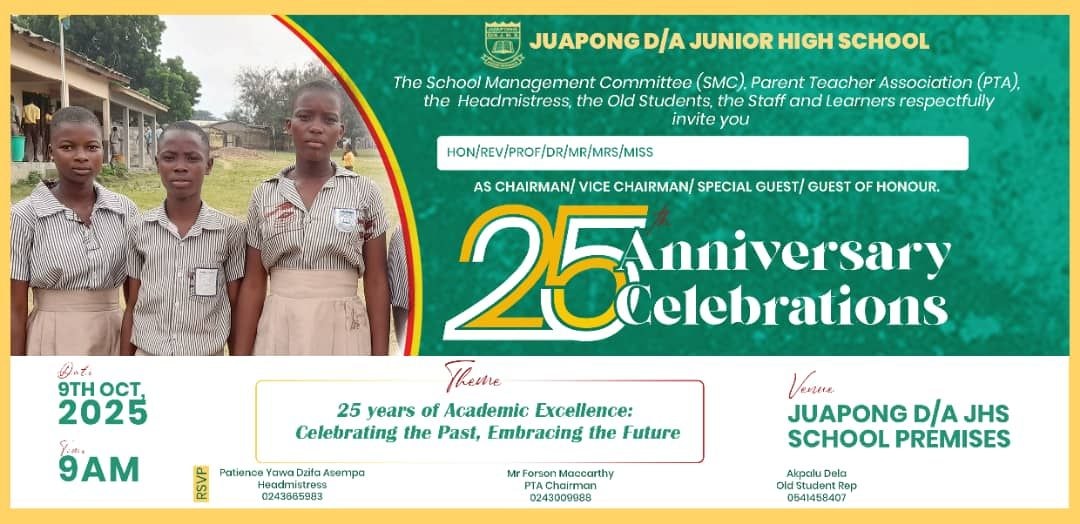 Juapong D/A JHS marks 25 years of academic excellence