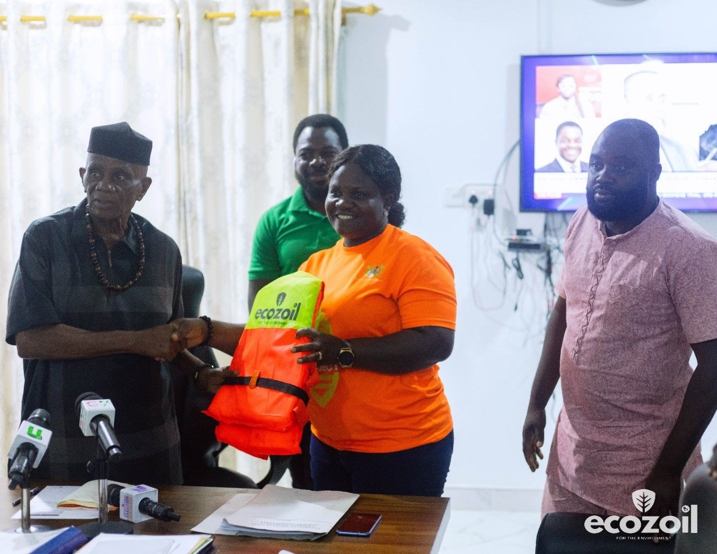Ecozoil champions safety on Volta Lake as it donates life jackets