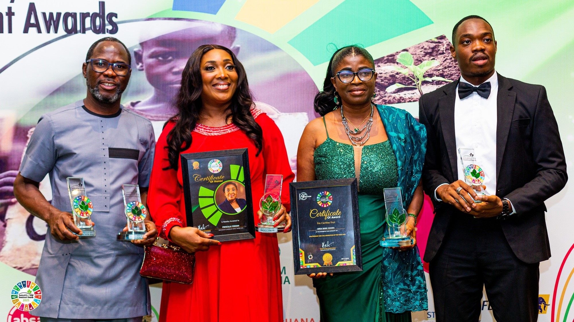 Absa Bank honoured with five awards for Social Impact and Sustainability