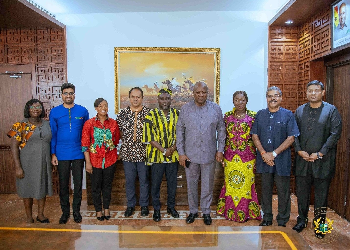 Olam Agri pays courtesy call on Mahama