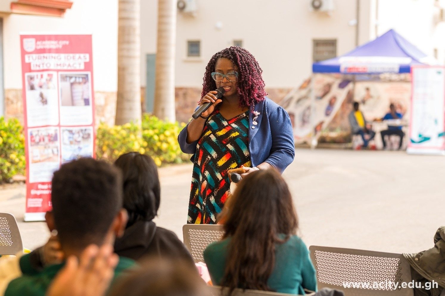 Academic City hosts over 100 students from Tetr College of Business