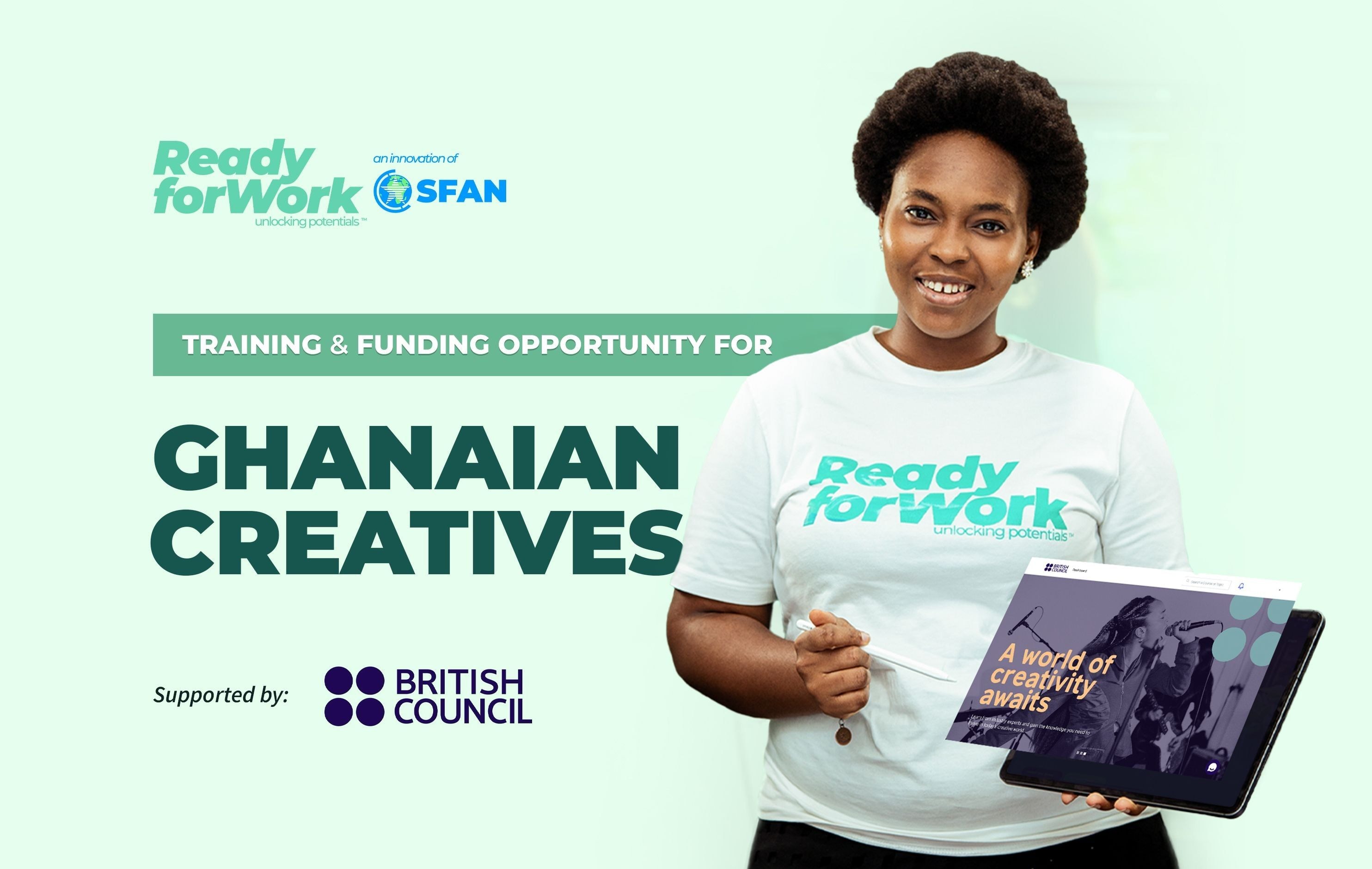 SFAN secures micro grant from British Council to train 100 creative entrepreneurs