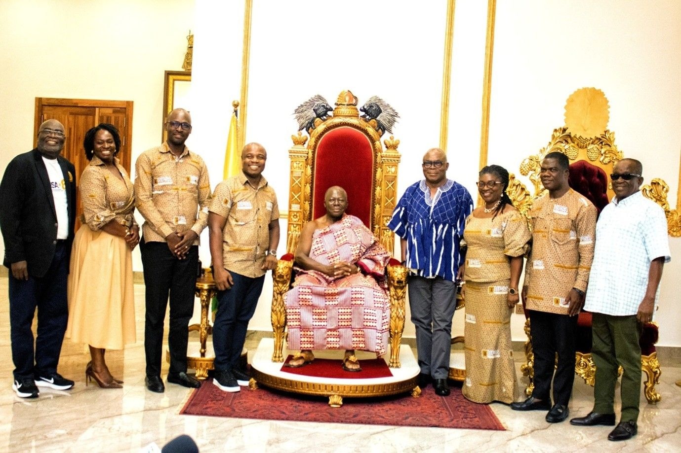 UPSA leadership pays courtesy call on Asantehene