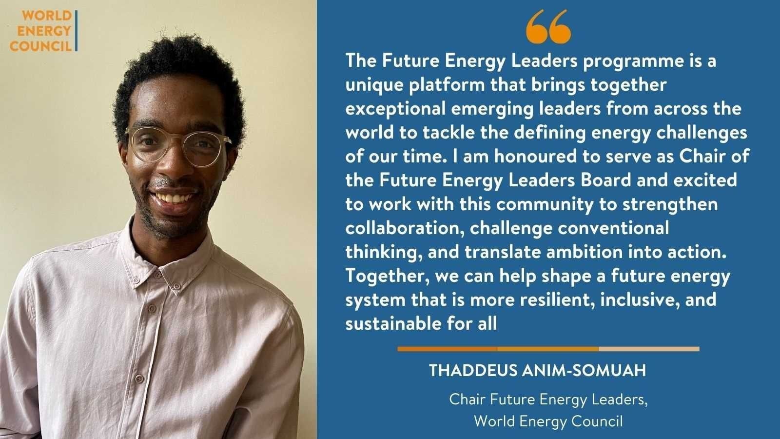 ASEC advisor appointed Chair of World Energy Council’s Future Energy Leaders platform