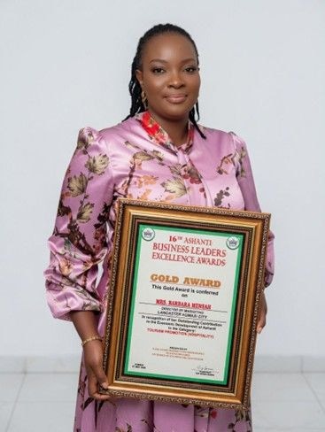 Barbara Mensah honoured at Ashanti Business Leaders Awards