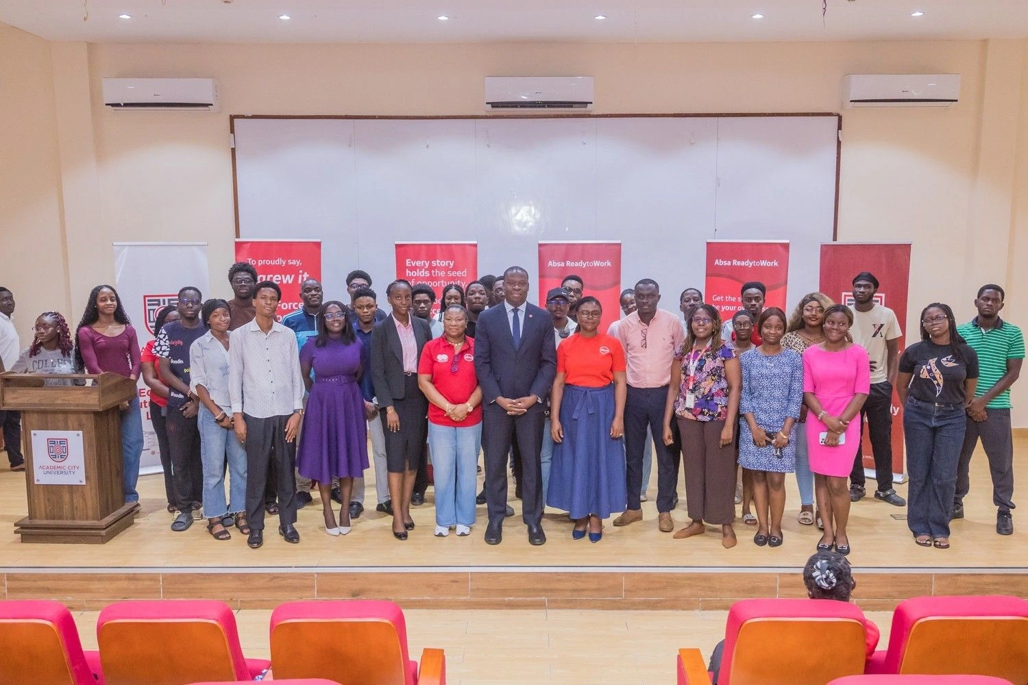 Absa Bank engages Academic City students on career development and financial literacy