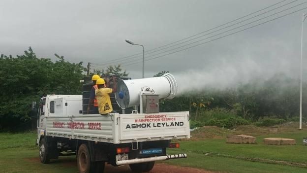 Zoomlion disinfects 3,000 military facilities in Ashanti again