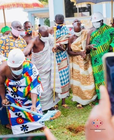 Nana Africa Foundation cuts did for six-unit classroom block for Juaso’s St. Andrew primary school