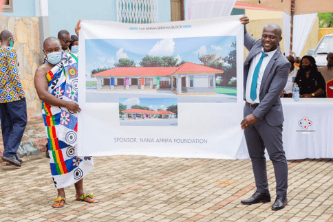 Nana Afrifa Foundation cuts sod for construction of six-unit classroom block