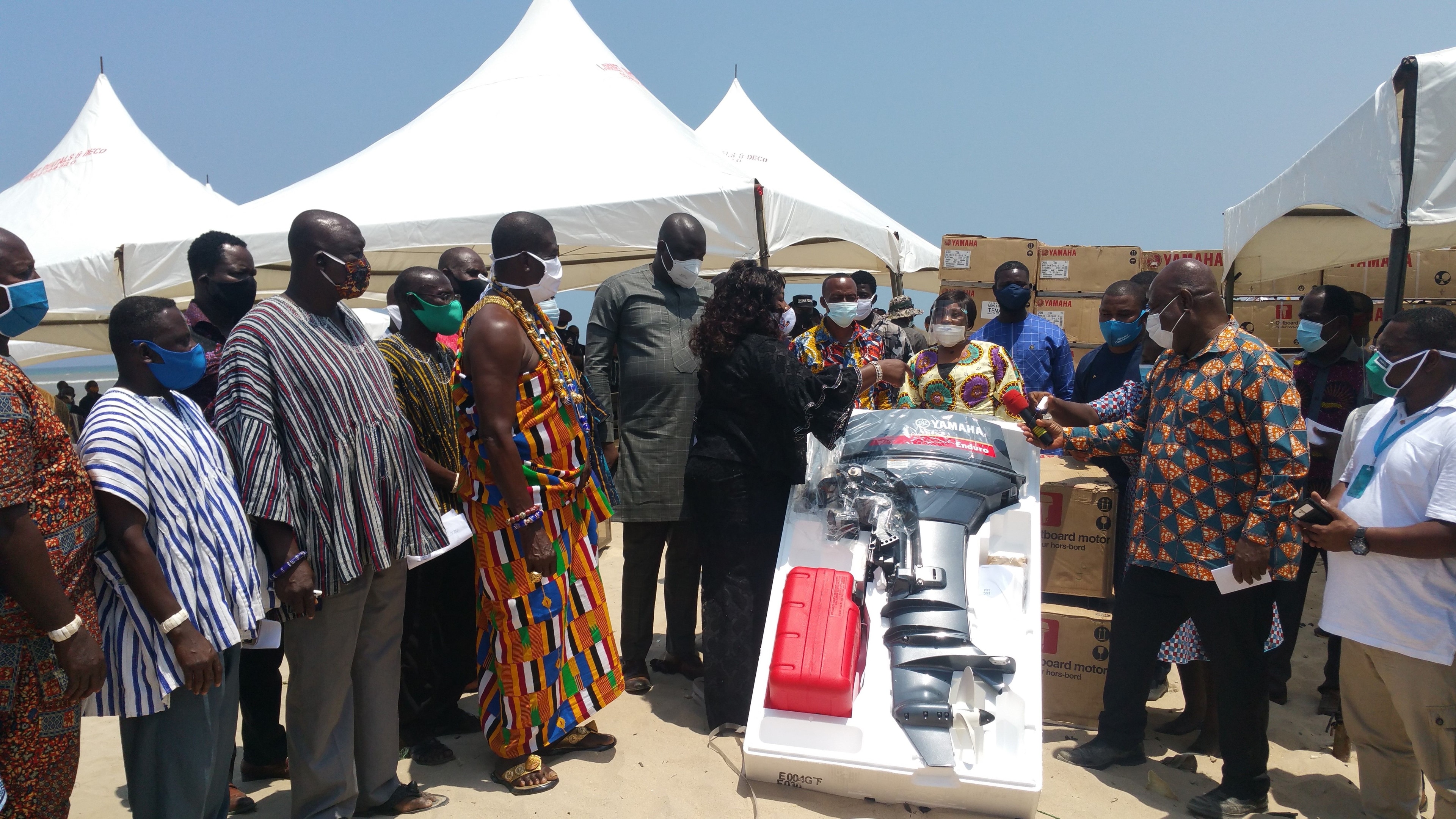 MOFAD presents 300 outboard motors to fishermen in Greater Accra Region