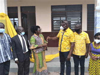 MTN gives more support to education…. hands over 6-unit classroom block to people of Nhyiaeso