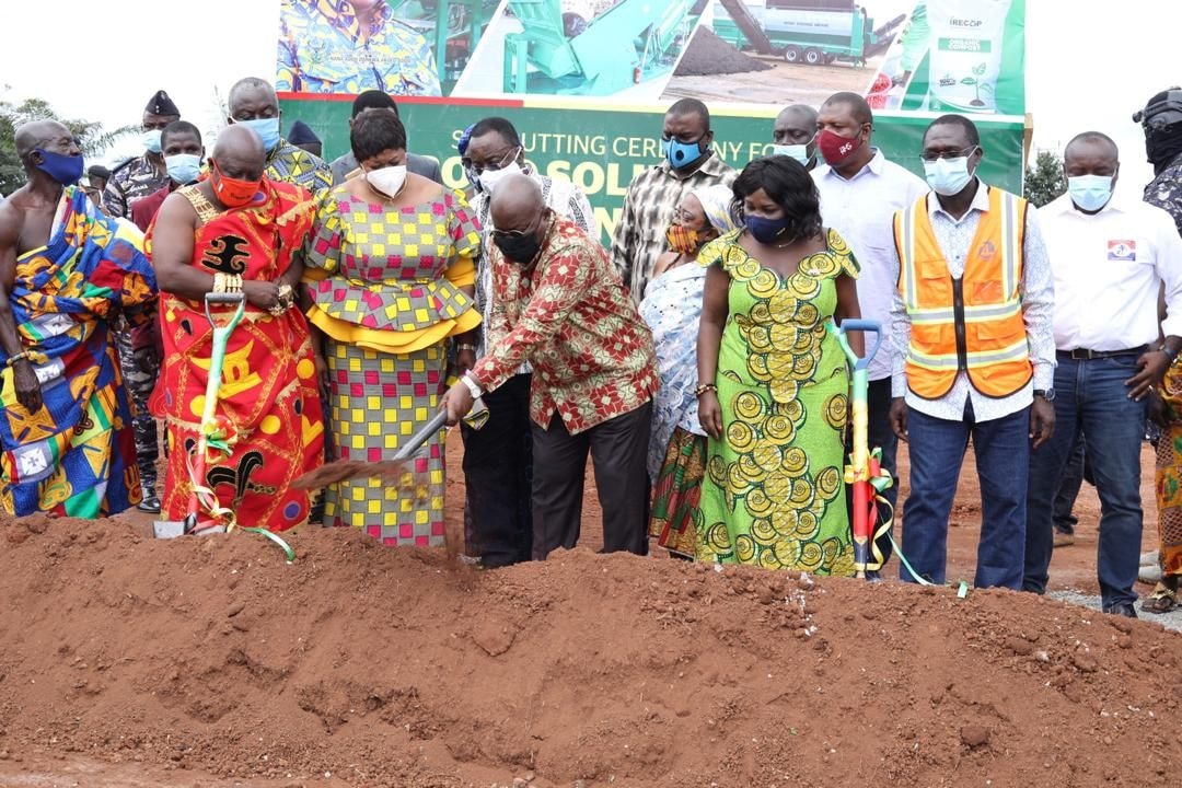 Prez cuts sod for Bono Region solid-waste plant